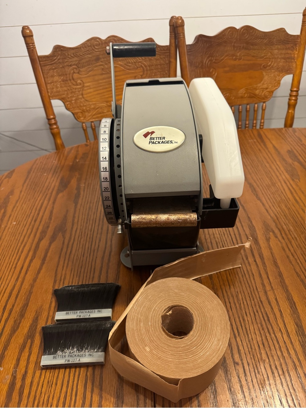 Better Pack 333 Plus Heavy Duty Manual Kraft Tape Dispenser Good Brushes